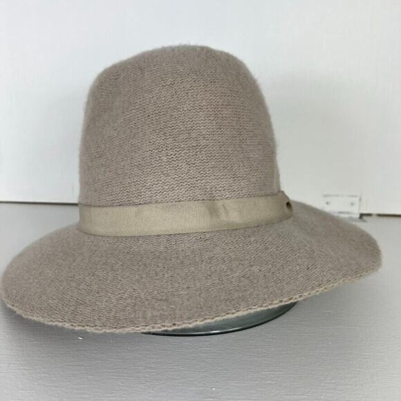 Anna & Ava Hat Womens Beige Knit Wool Blend Floppy Panama One Size - Picture 2 of 11